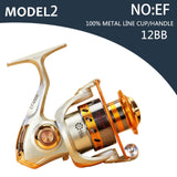 Spinning Exchangable Foldable Handle Fishing Reel