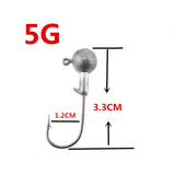 Head Hook Jigs Bait Fishing