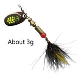Metal Spinner Spoon Fishing Hook