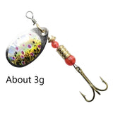 Metal Spinner Spoon Fishing Hook