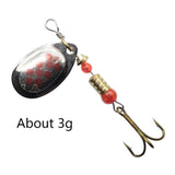 Metal Spinner Spoon Fishing Hook