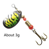 Metal Spinner Spoon Fishing Hook